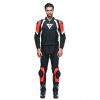 Dainese AVRO 4 2PCS kombinéza černá/fluo-červená/bílá vel.48